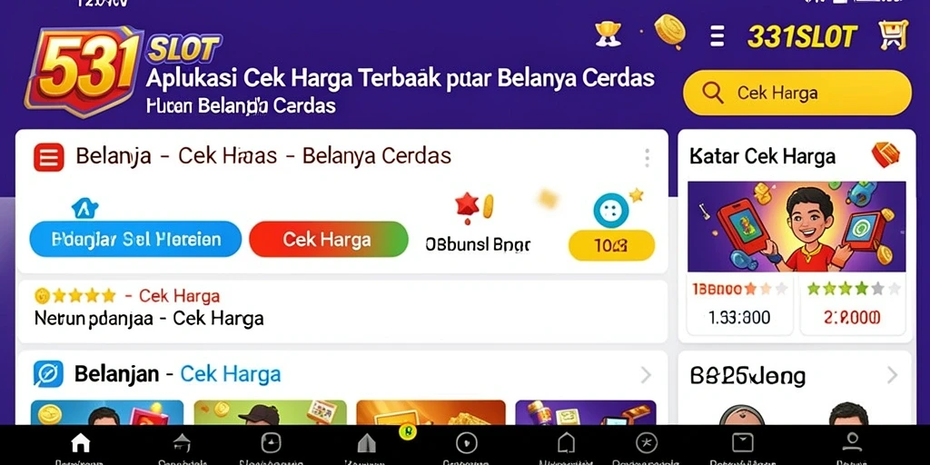 Tampilan antarmuka 531SLOT untuk cek harga produk