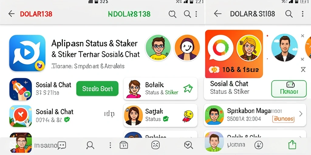 Antarmuka DOLAR138 menampilkan berbagai stiker yang menarik dan kreatif.