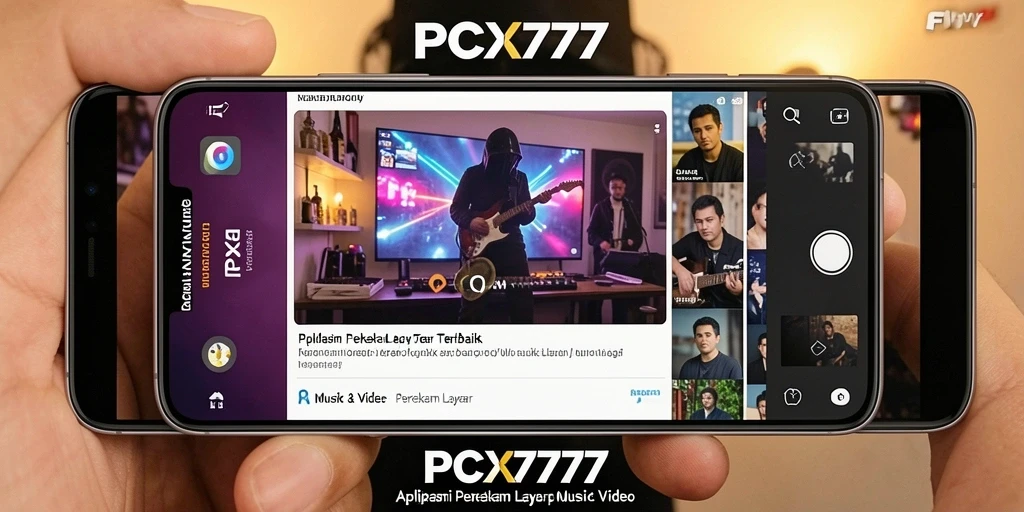 Antarmuka pengguna PCX777 untuk perekaman layar yang sederhana dan efisien.